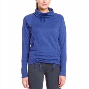 LUCY Lean & Mean Pullover Yoga Cowl Neck Top sz XS